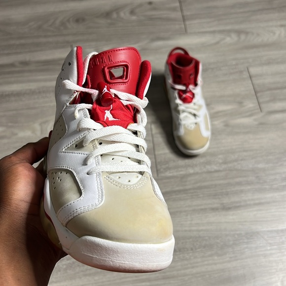 Air Jordan 6 Alternate Hare White & Red (8.5) - Picture 7 of 13
